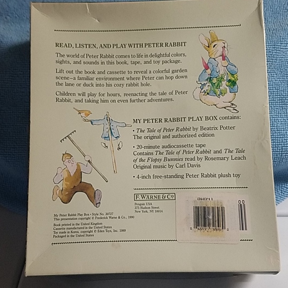 A cute Play Book of Peter Rabbitt 1990 - Picture 2 of 4